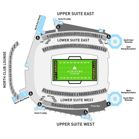 Pittsburgh Football Stadium Seating Chart | Cabinets Matttroy