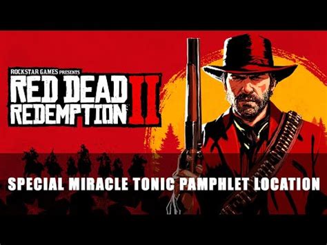 Red Dead Redemption 2: Special Miracle Tonic Pamphlet Location - YouTube