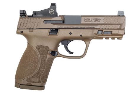 Smith & Wesson M&P9 M2.0 Compact 9mm FDE Pistol with Crimson Trace Red ...