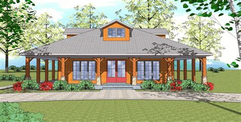 Southern Style House Plan - 1 Beds 1.5 Baths 2500 Sq/Ft Plan #8-266 - Houseplans.com