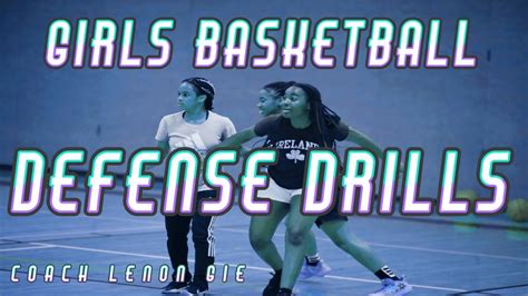 Girl's Basketball: Defensive Drills - YouTube