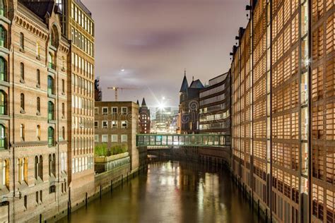 Speicherstadt at Night in Hamburg Stock Photo - Image of germany, order ...