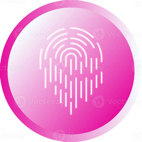 Push buttons finger scan identification icon element for decorative abstract background website ...