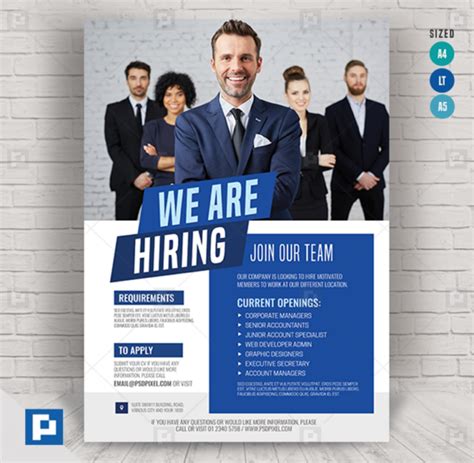 Job Opening Flyer - PSDPixel