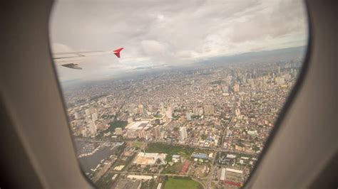 View from the Window of the Plane To the City of Manila. Philippines. Stock Photo - Image of ...