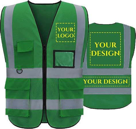 custom safety vest with pockets