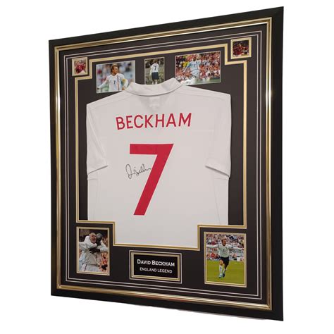 David Beckham of England Signed Shirt – Signed Memorabila Shop