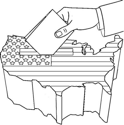 Election Day 6 Coloring Page - Free Printable Coloring Pages for Kids