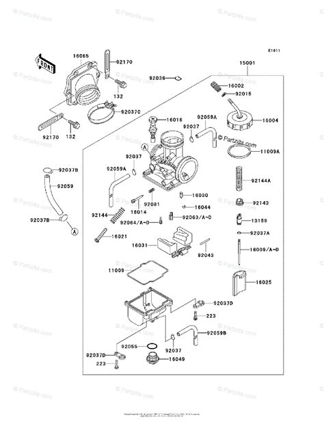 Kawasaki Motorcycle 2005 OEM Parts Diagram for CARBURETOR | Partzilla.com