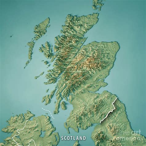 Topographic Map Of Scotland - Campus Map