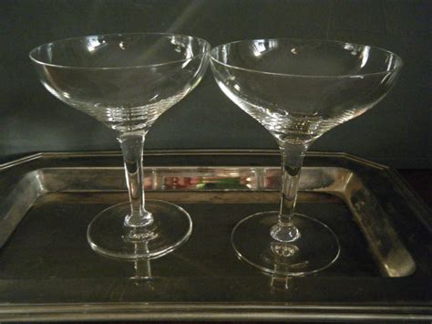 Champagne Coupe Glasses Set of 6 Unique Martini or Cocktail