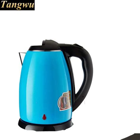 Full steel electric kettle 304 stainless kettles home double layer perm Safety Auto Off Function ...