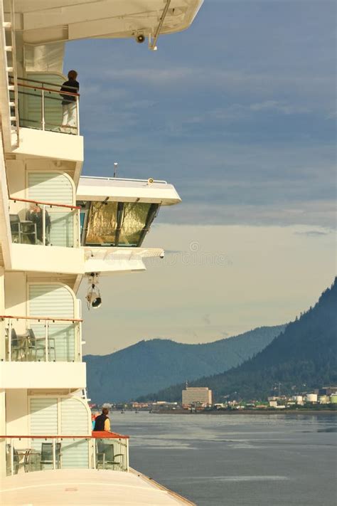 Alaska - Cruise Ship Balcony View of Juneau Editorial Photography - Image of royal, passage ...