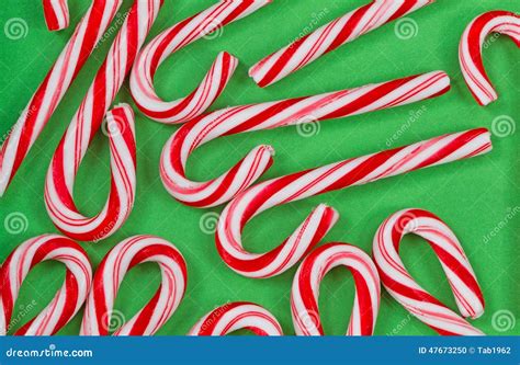 Candy canes on Green stock photo. Image of close, food - 47673250