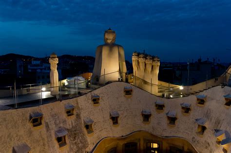 Casa Mila - Rooftop at night | Gaudi's most famous house, al… | Flickr