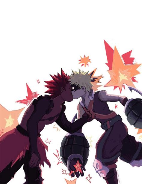 Boku no Hero Academia || Katsuki Bakugou, Kirishima Eijirou, "KiriBaku ...