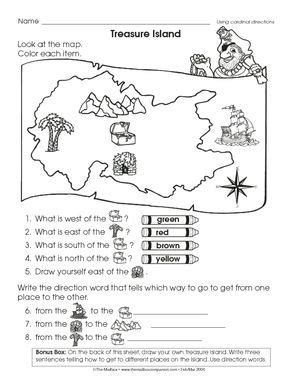 compass rose worksheet - Google Search | Social studies worksheets, Map skills, Social studies maps