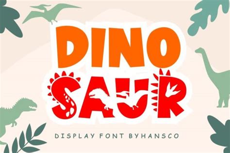 30+ Best Dinosaur Fonts for Kids' Designs