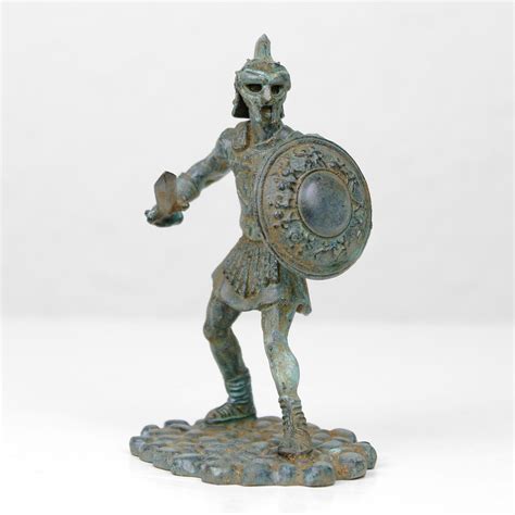 Statue of Gladiator Maximus small sculpture figurine green – The ...