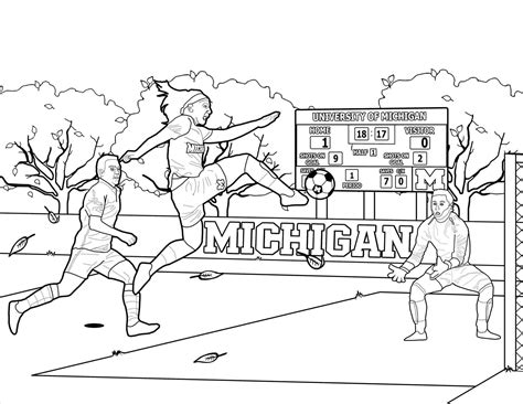 Soccer Goal Coloring Page at GetColorings.com | Free printable colorings pages to print and color