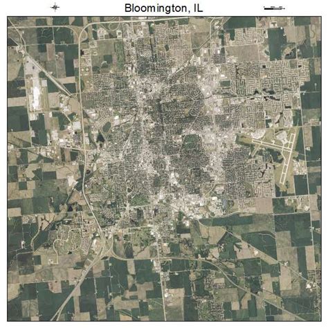 Aerial Photography Map of Bloomington, IL Illinois