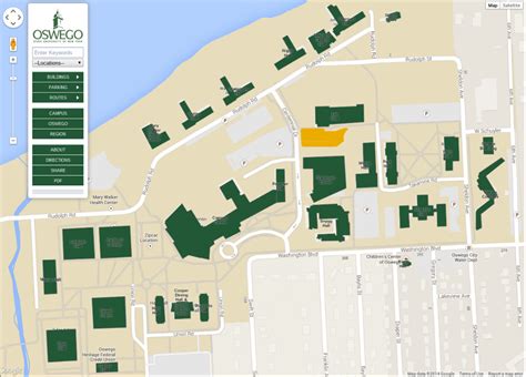 Oswego State University Campus Map - Gretel Hildagarde