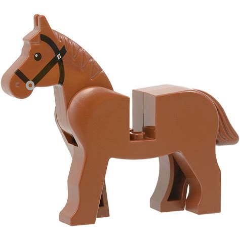 LEGO Reddish Brown Horse with Black Eyes and Black Bridle (75998) | Brick Owl - LEGO Marketplace