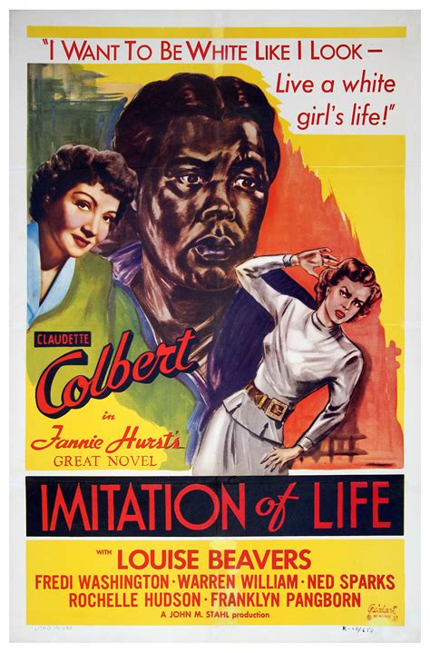 IMITATION OF LIFE (1934; 1949 reissue) par Realart Pictures: Art / Affiche / Gravure | Walter ...