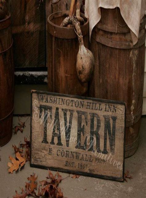 tavern sign | Wooden signs, Antique signs, Primitive decorating