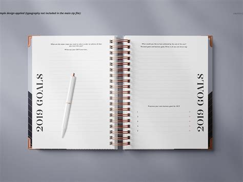 Planner Mockup Free / Notebook Mockup Set by Mockup5 on Dribbble : As a ...