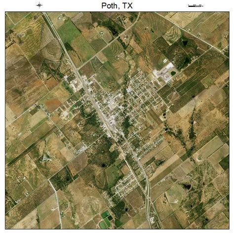 Aerial Photography Map of Poth, TX Texas