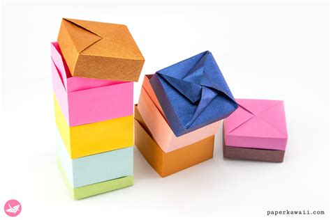 Easy Origami Masu Box Tutorial - Paper Kawaii