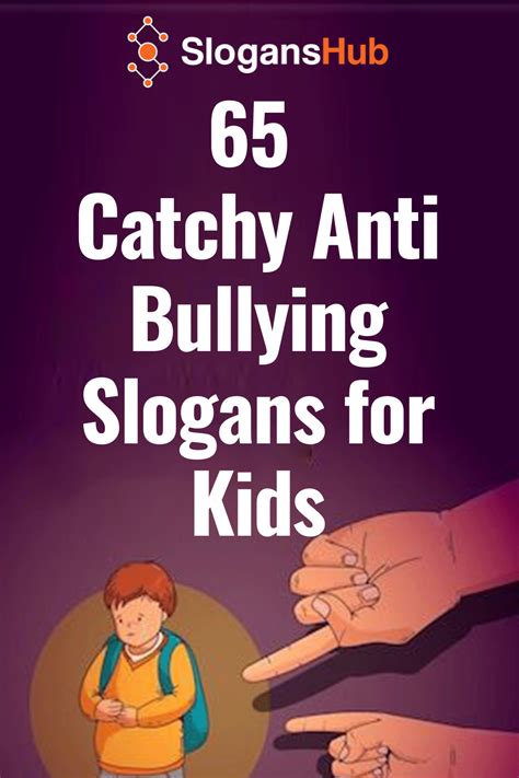 65 catchy anti bullying slogans for kids – Artofit