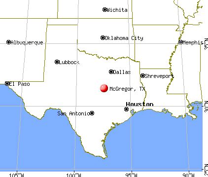 McGregor, Texas (TX 76561, 76657) profile: population, maps, real ...