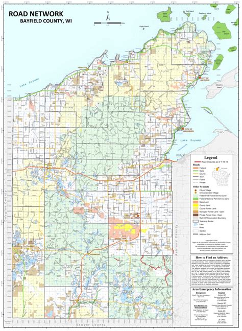 Map Of Bayfield County Wisconsin - Map Of West