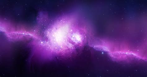 Purple Galaxy 4k Hd Wallpaper