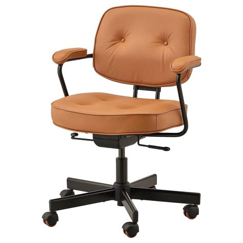 ALEFJÄLL office chair, Grann golden brown - IKEA CA | Brown office ...