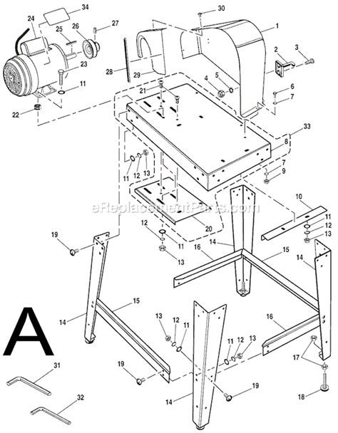 Ridgid BS14002 Parts List and Diagram : eReplacementParts.com