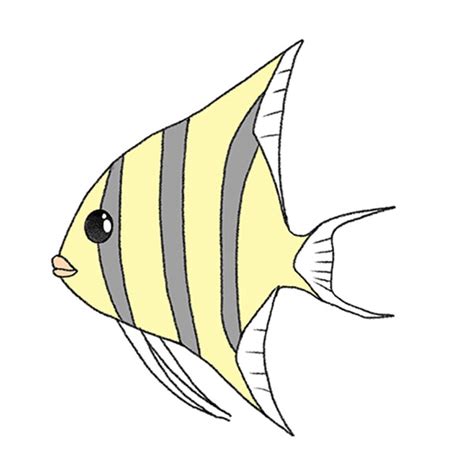 How to Draw an Angelfish - Easy Drawing Tutorial For Kids