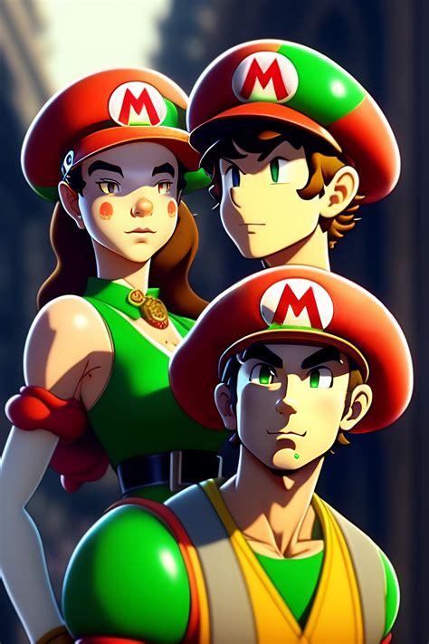 Lexica - Mario and Luigi smoke weed in Paris, anime style