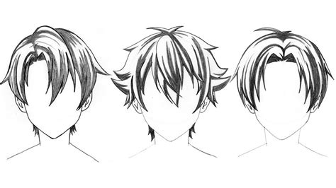 Top 3 Anime Boy Hair Style Drawing Tutorial Step By Step (https://www.youtube.com/watch?v ...