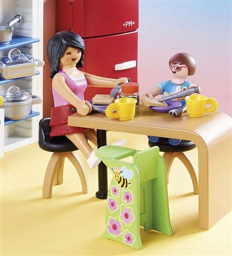 Playmobil Dollhouse - Family Kitchen - 70206 - 129 Parts