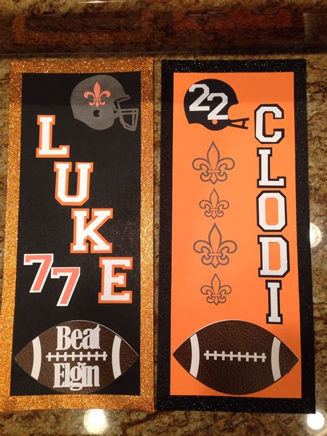 Football locker signs week 2 | Football locker decorations, Football ...