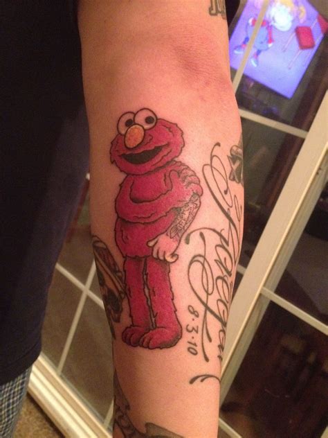 Tattoo of Elmo I recently got. My daughter, Raegan loves Elmo. | Body ...