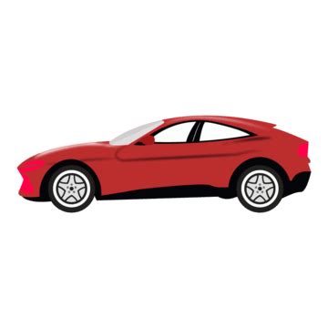 Red Car Illustration Vector, Red, Car, Red Car PNG and Vector with Transparent Background for ...