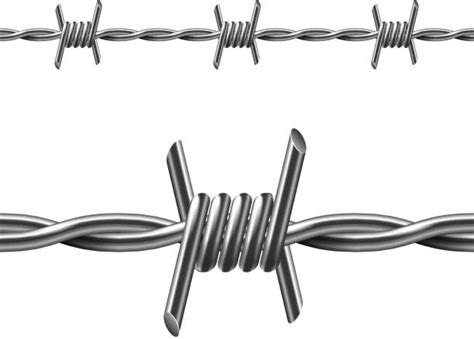 Royalty Free Barbed Wire White Background Clip Art, Vector Images & Illustrations - iStock