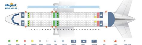 Seat Map Airbus A319 Allegiant Air Seating Chart Picture | Seating plan, Airbus, British airways