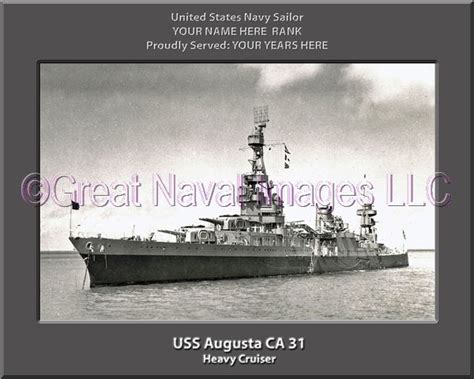 USS Augusta CA 31 : Personalized Navy Ship Photo ⋆ Personalized US Navy ...