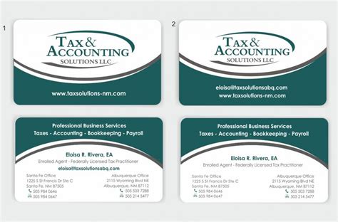 Modern Elegant Accounting Business Card Design For A Accounting ...