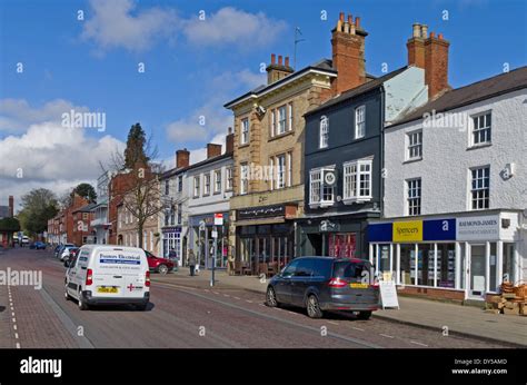 High Street shops, Market Harborough, Leicestershire Stock Photo - Alamy